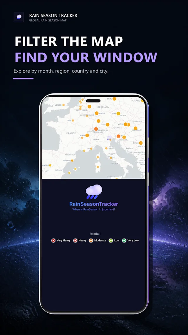 Rain Season Tracker app screen 4