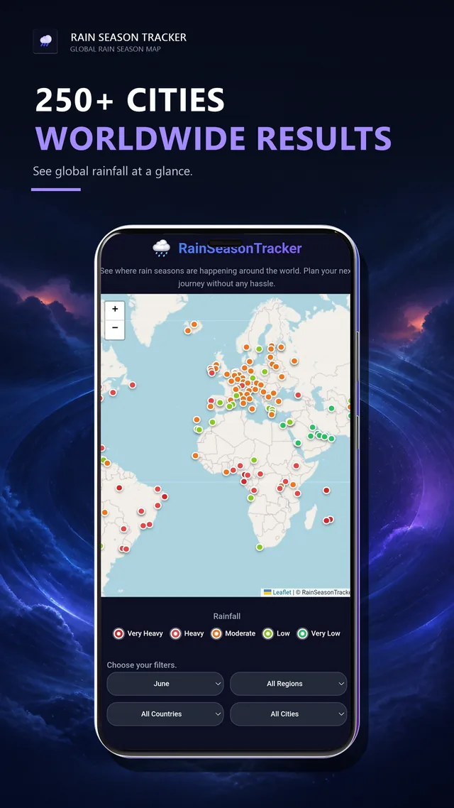 Rain Season Tracker app screen 2