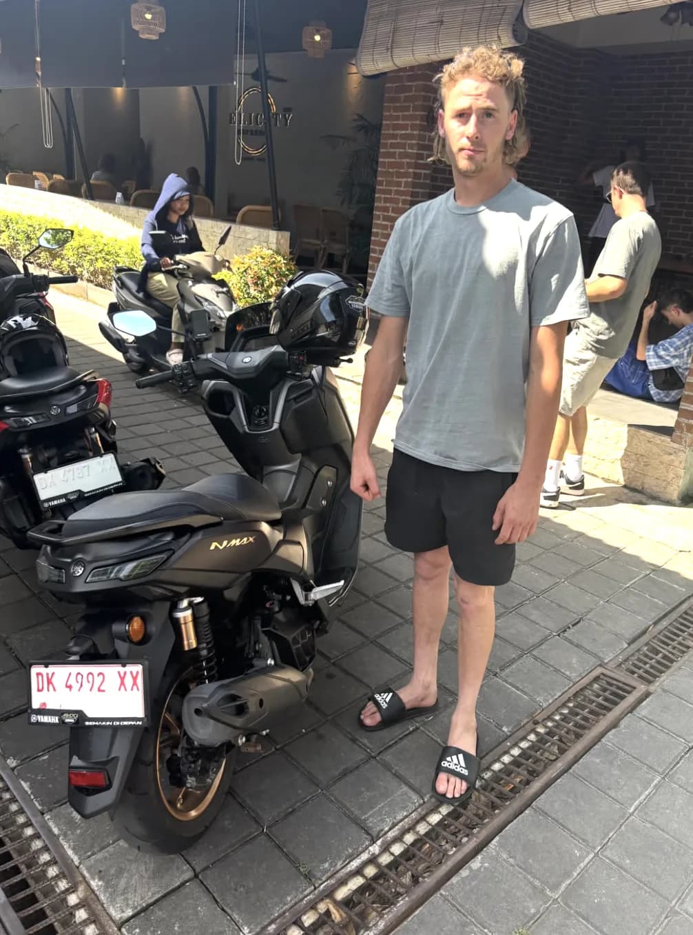 DC Rental Bali customer with a Yamaha Nmax